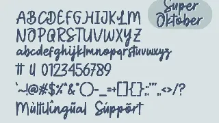 Super oktober font