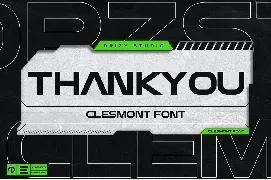 Clesmont - Modern Futuristic Font