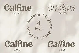 Calfine - A Modern Serif font