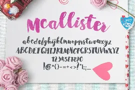 Mcallister Brush Script font