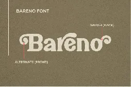 Bareno Modern Retro Serif Font