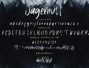 Jagernutt Brush Business Font