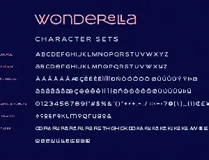 Wonderella - Stylish Ligatures Sans font