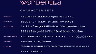 Wonderella - Stylish Ligatures Sans font