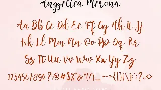 Anggelica Merona - Brush Script font