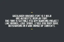 Razolaren Brushes font