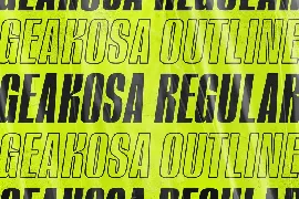 Geakosa Display Sans Serif font