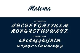 Malema Handwritten Script Font