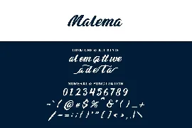 Malema Handwritten Script Font