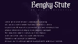 Bengky Stute - Blackletter Font