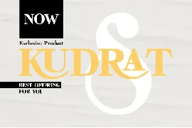 Kudrat Modern Serif Typeface font