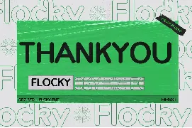 Flocky - Modern Rounded Font