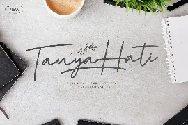 Tanya Hati - Signature Script Font