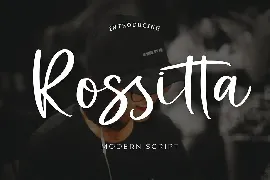 Rossitta Modern Script Font