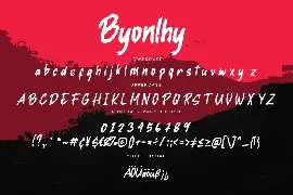 Byonlhy Dry Brush Business Font