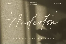 Anderton A Handwritten Font