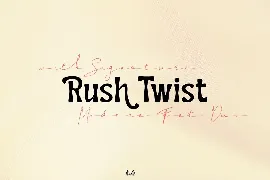 Rush Twist - Font Duo