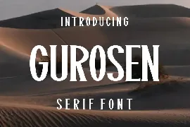 Gurosen Font