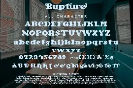 Rupture - Modern Retro Font