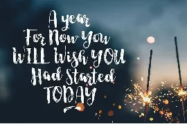 Start Today Script font