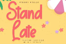 Stand Late - Playful Cute Font