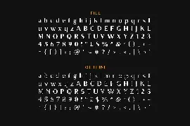 Brixton Sans (Fill and Outline) font