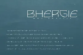 Bhergie - Modern Font