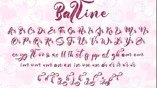 Balline font