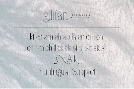 Gllifan unique ligature serif font