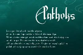 Antheks - Unique Font