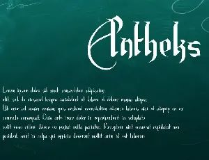 Antheks - Unique Font