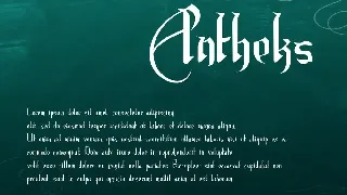 Antheks - Unique Font