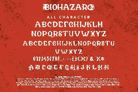 Biohazard - Blackletter Font