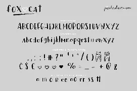 Fox Cat Hand Drawn Font