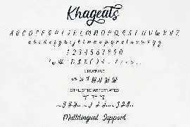 Khageats font