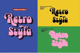 Retro Styla - Logo Font