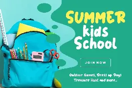 Kinderland Fun Advertisement Font