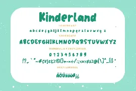 Kinderland Fun Advertisement Font