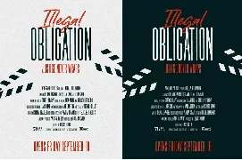 Legal Obligation Sans font