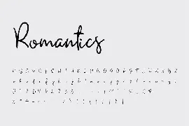 Romantics - Handwritten script Font