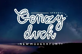 Qenzyduck font