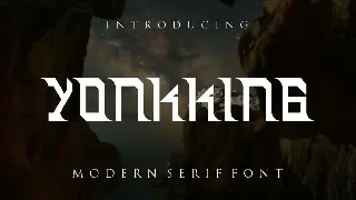 Yonkking font