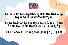 Hubby Bunny - Cute Display Sans font