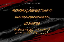 Flash Attack - Brush Style font