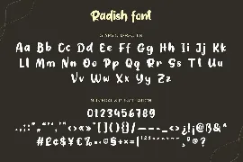 Radish font