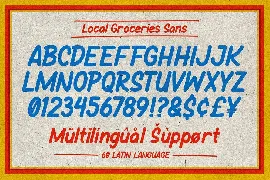 Local Groceries - Handwritten Font Duo