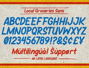 Local Groceries - Handwritten Font Duo