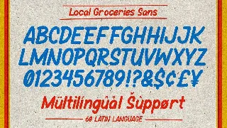 Local Groceries - Handwritten Font Duo