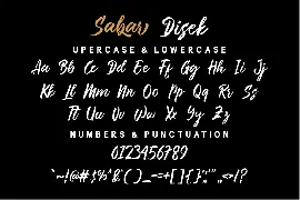 Sabar Disek font