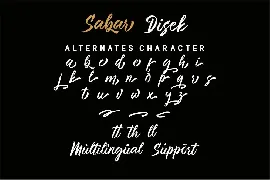 Sabar Disek font